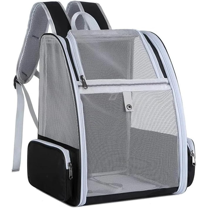 Рюкзак для кота та собаки, переноска для собак та котів, переноска для маленьких собак, валіза для авіаперельотів, чорний