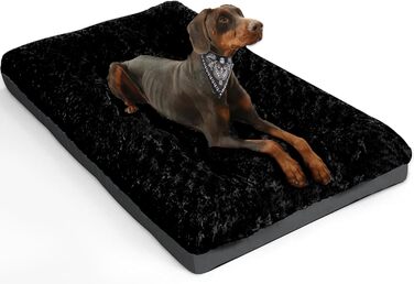 Крісло-ліжко для собак великих та середніх порід, чорне, 91x58 см, водонепроникне, дихаюче, зручне, миється