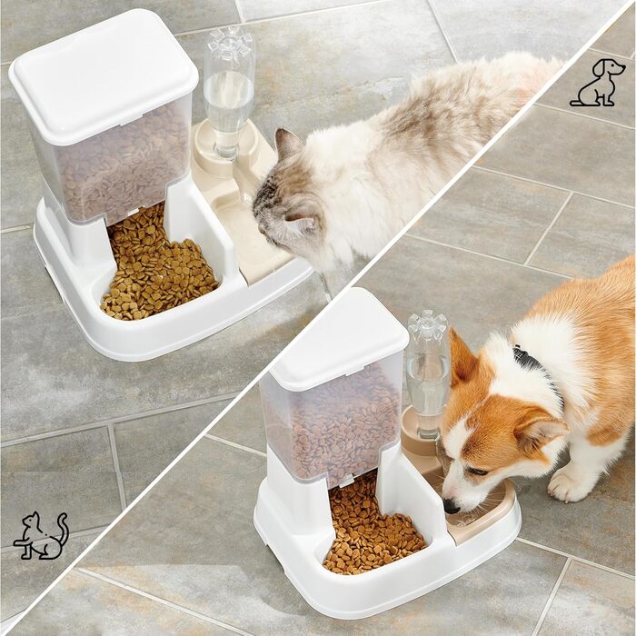 Підвищена годівниця для собак Iris Ohyama PEF-L, 2 шт. у наборі, розкладні, для здорового травлення, L29 x B57 x H31 см