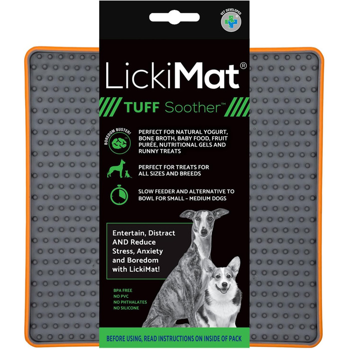 LickiMat Deluxe: килимок для котів, 20x20 см, блакитний (20x20 см, 1 шт.)