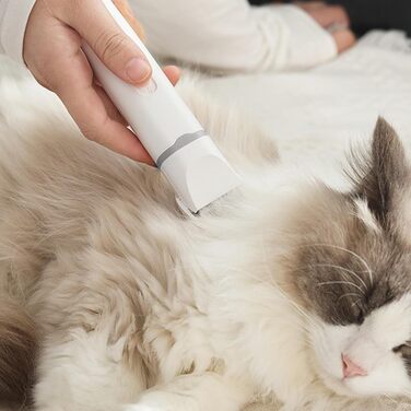 Мультифункціональний триммер Garosa для собак та котів: 3 насадки, для грумінгу, догляду за нігтями, водонепроникний, тихий