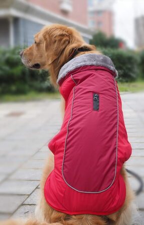 Тепла куртка для собак: флісова накладка на шию, вітрозахисна, водовідштовхувальна, для холодної погоди, велика та маленька, середнього розміру