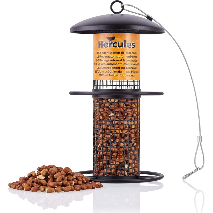 Годівниця для птахів Zooprinz Premium XL з міцними кільцями та захисним дахом – стійка до погодних умов та довговічна – для годівниць Meisenknödel 34716