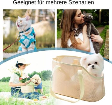 Транспортна сумка для собак і котів - переноска для маленьких собак та кошенят з дихаючою сіткою