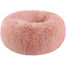 М'яке кругле ліжко для собак та котів Segle з антиковзною основою, рожеве, 80*80*20 см