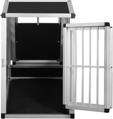 Транспортний бокс для собак Transportbox N4, алюміній, 82x50x69.5 см, з аварійним виходом