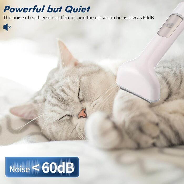 Набір для догляду за собаками Vacuum, 13,4 кПа потужність всмоктування, пилосос для видалення шерсті, догляд за шерстю тварин, об'єм 2 л, зберігання шерсті, 5 професійних інструментів для догляду за собаками та котами