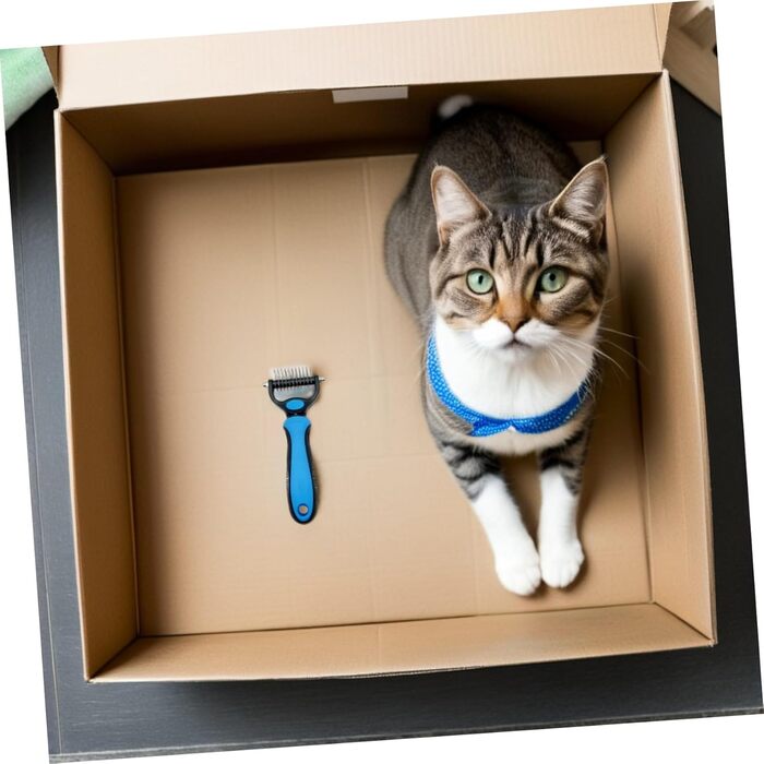 Кгребінець для видалення ковтунів та підшерстка для котів та собак, 2 шт. - безболісна доглядова щітка з нержавіючої сталі