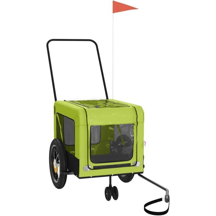 Причіп для велосипеда Gecheer: вантажний, для собак, зелений, 135x68.5x73.5 см