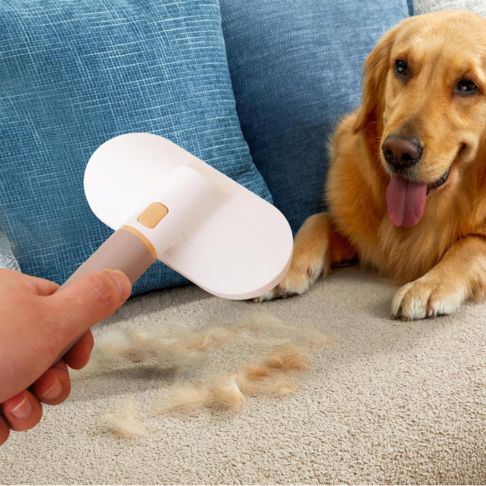 Щітка для собак під час линьки | Антиковзаюча щітка для чищення - щітка для котів для видалення шерсті - для купання короткошерстих та довгошерстих, для дому, квартири, офісу, меблів