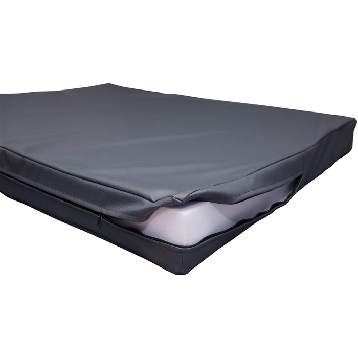 Килимок для собак CopcoPet Jumbo сірого кольору 80 x 60 x 8 см - міцне штучне шкіряне покриття, легко миється, не слизький, для маленьких собак, дому, саду, переноски, кемпінгу, товстий L 80 x W 60 x H 8 cm