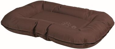 Тріксі Лежанка для собак Nordic Föhr, 120x90 см, коричнева - м'яке ліжко з бортиками для великих собак з ручкою