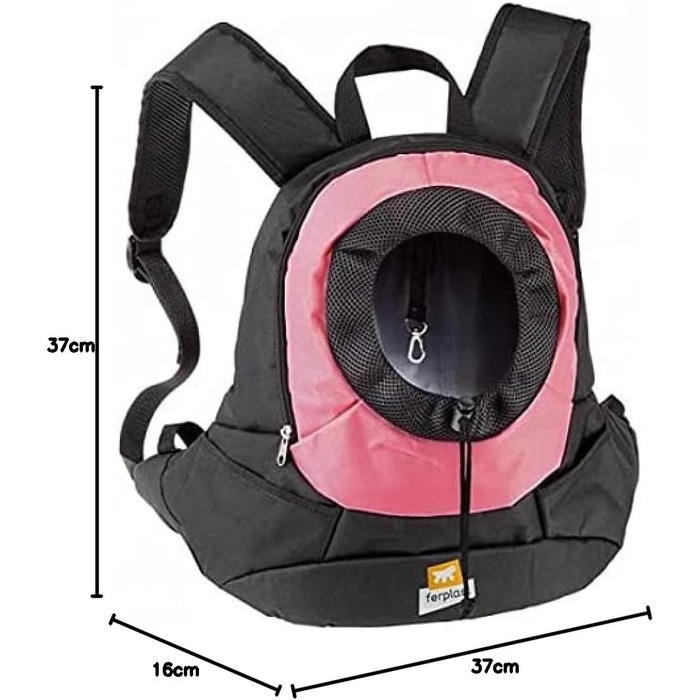 Переноска для собак та котів Ferplast KANGOO, сіра, 41.5 x 20 x 43 см, до 8 кг