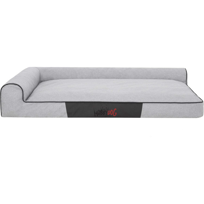 Лежанка для собак та котів, велика (XL) 100 x 66 см, колір сірий