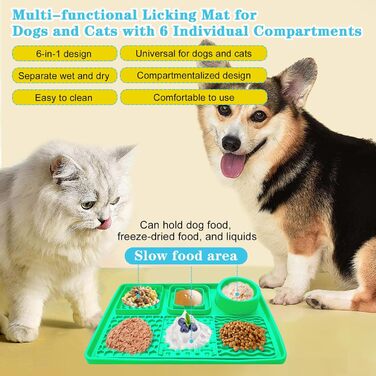 Шлека для собак Cooltto з лотком та шпателем: силіконова підстилка з присосками для миття, грумінгу та догляду за кігтями. Модель C & A