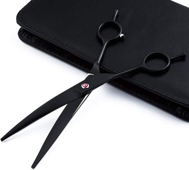 Професійна ножиці для лівшів 7 дюймів, ножиці для грумінгу собак, з нержавіючої сталі, для тіла, обличчя, носа, вух