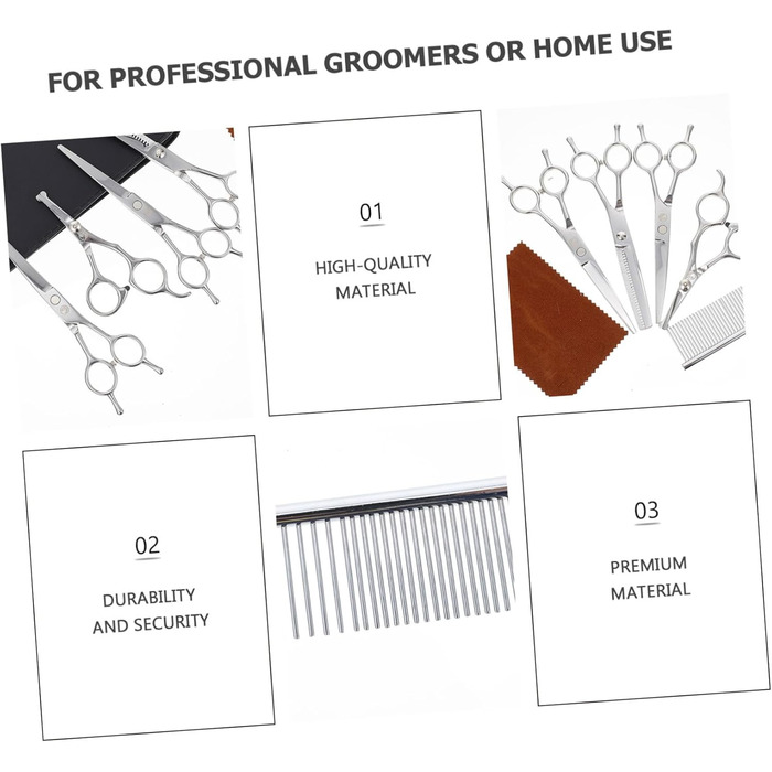 Набір для стрижки собак BESPORTBLE: професійна та домашня стрижка, нержавіюча сталь