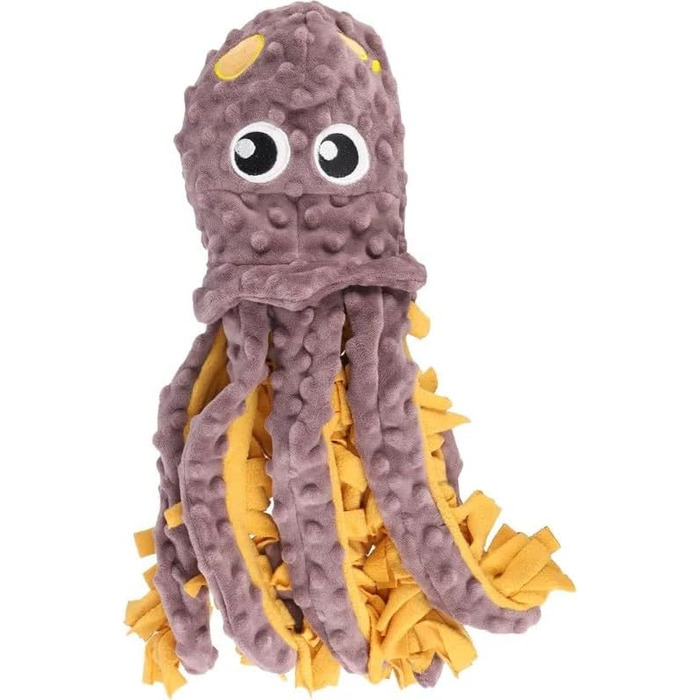 Килимок-іграшка для цуценят Flamingo Morgano Schildkröte: оцвітковий & тауп, 38x39x6,5 см, з антиковзаючою поверхнею, пищалкою та шурхотом. Можна заповнювати ласощами або сухим кормом.