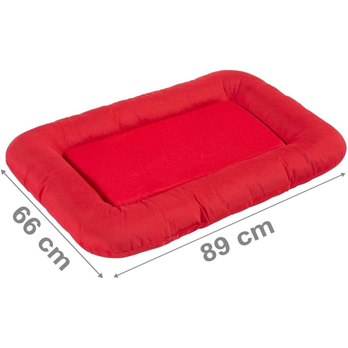 Ортопедичне ліжко для собак KAHU® з віскоеластичної піни (50x76 см) • М'яке та зручне ліжко для собак • Вологостійке та легко миється • Синій колір (89 x 66 x 8 см)