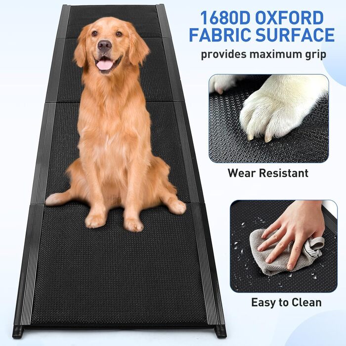 Східці для собак у машину, розкладні, 180x50 см, для великих собак, до 115 кг, SUV та LKW