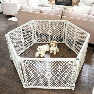 Вольєр для собак MYPET з 8 панелей, сірий, довговічний, UV-стійкий, портативний, регульований, зручний дизайн