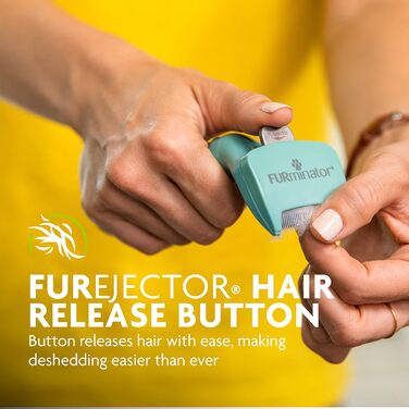 Щітка FURminator для маленьких короткошерстих котів, видаляє шерсть, проти линяння