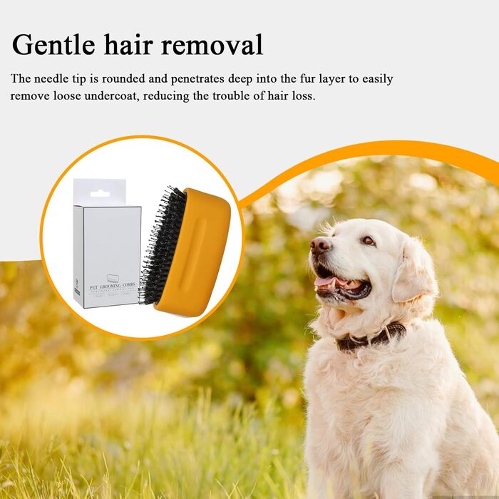 Щітка для котів, вичіска для видалення ковтунів - аксесуари для догляду за шерстю, дорослих котів, кошенят, щоденний догляд, для активного відпочинку, ветеринарів, професійна, біла (жовта)