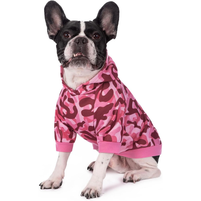 Теплий флісовий худі BT Bär з камуфляжним принтом для собак та котів, зимовий світшот, куртка, теплий одяг для маленьких та середніх тварин (зелений)