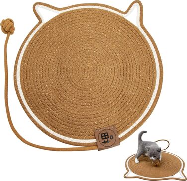 Килимок для котів з кулькою, іграшковий килимок-іграшка для котів, 43 см