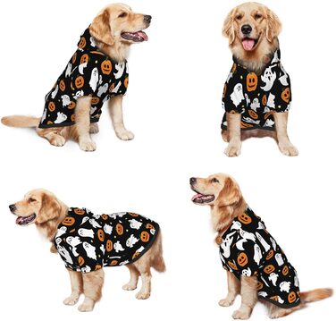 Костюм на Хелловін для собак, пуловер, толстовка з кишенею, розмір L, для середніх та великих собак