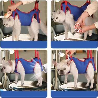 Гамак для грумінгу котів та собак, інструмент для стрижки кігтів, гамак для маленьких, середніх та великих собак Qianly