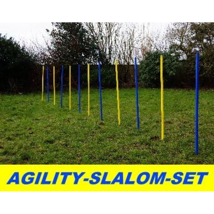 Набір для тренування Wuzzmann Agility - Slalom (синій/жовтий), гнучкі стійки