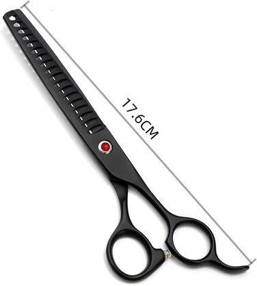 Набір професійних ножиць для собак 4 в 1: прямі, зубчасті, вигнуті + гребінець. Підходить для собак, котів та інших тварин