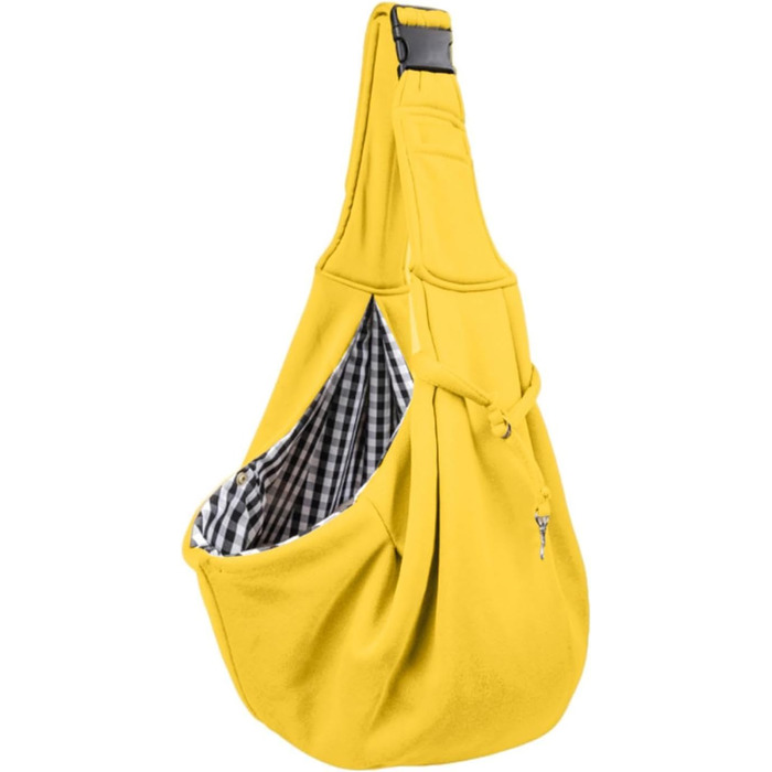 Трагеція для собак маленьких порід | Змінна сумка-переноска для собак - Регульована переноска для тварин, переноска для собак для подорожей, прогулянок на відкритому повітрі (Жовта)