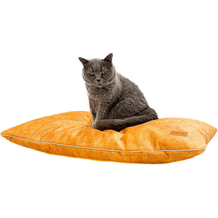 М'яке ліжко для собак середнього розміру, велюрова подушка для собак, 80x50x8 см, зелений колір