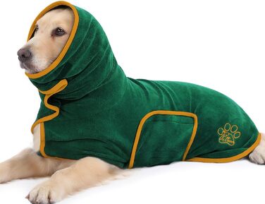 Рушник для собак PETTO, зелений, M - для великих, середніх та маленьких собак