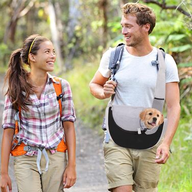 Сумка-переноска для собак PETCUTE, чорна, до 4 кг