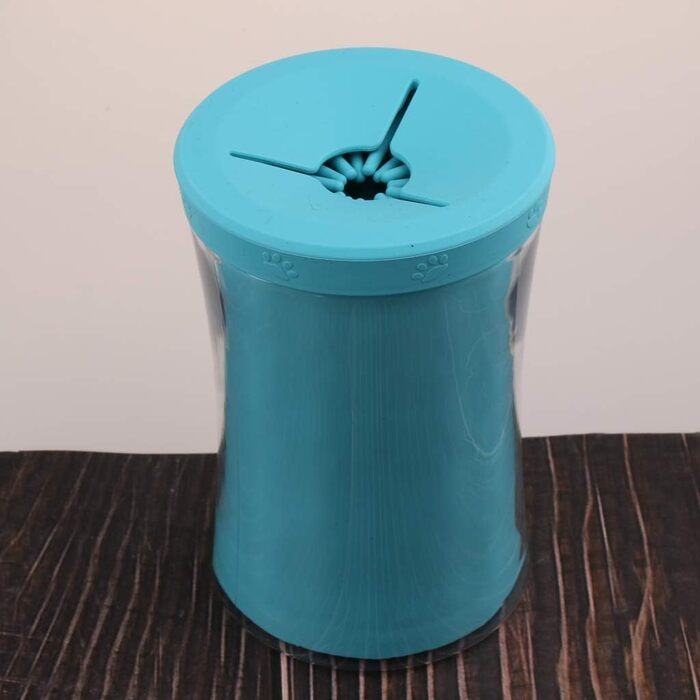 Миска для миття лап собакам, очищувач лап для собак, синій