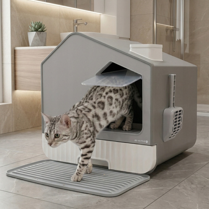 Закритий лоток для котів Be-Active, 42 x 40 x 45 см