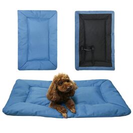 Водонепроникна підстилка для собак, ортопедичний килимок для собак, для дому та на вулицю, великі та середні породи (блакитний)