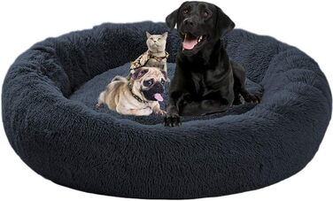 Ортопедичне ліжко для собак великих порід, XL, плюшеве, 110/120 см, з подушкою, миється