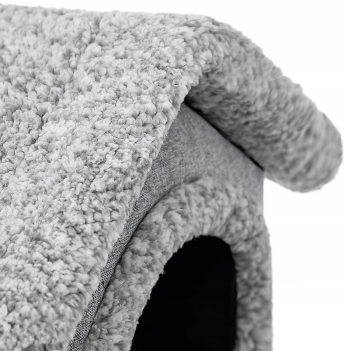 Тепла будка для собак з хутряним підкладкою та подушкою, середній розмір R5 60x70 см