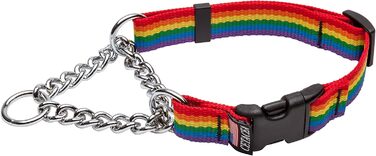 Собачий нашийник Martingale з швидкознімною застібкою, XS, райдужний, Cetacea