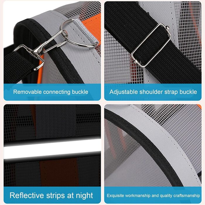 Складана переноска для тварин, рюкзак для вигулу собак та котів, переноска для подорожей з вентиляцією, рюкзак для вигулу цуценят та котів