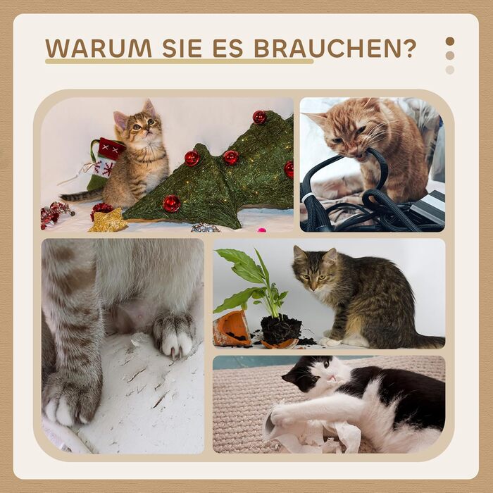 Дряпка для котів PawHut, 85 см, з ігровим м'ячем, лежанкою і площею для відпочинку, плюшева, з сизалем, для котів до 6 кг, бежевий колір