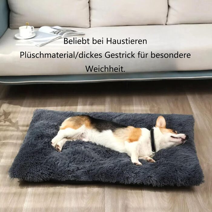 М'яке ліжко для собак, килимок з плюшу, великий розмір, коричневий колір, водонепроникне, антиковзаюче, для комфортного сну