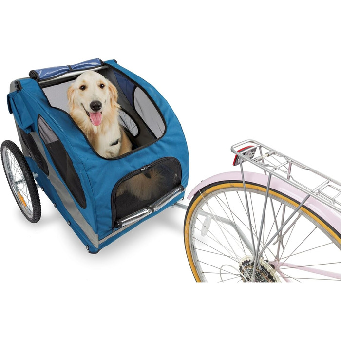 PetSafe Happy Ride - велосипедний причіп для собак, розмір L, до 13,6 кг, з сіткою та відбивачами