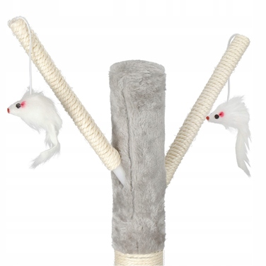 Високий ігровий комплекс для котів Springos 101: дряпачка, лежанка та стовпчик (160 см)