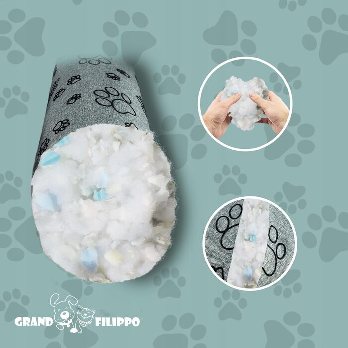 Лежанка для собак - водовідштовхувальна, для маленьких та великих собак, з неслизьким дном, корзина для собак, лежанка для собак (95x75x20, Велика лапа)