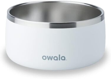 Миска для домашніх тварин Owala, нержавіюча сталь, 1,3 л, біла